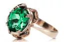Original Vintage 14K Rose Gold Emerald Ring Vintage vrc206r